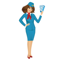 people & Stewardess free transparent png image.