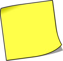 objects & sticky notes free transparent png image.