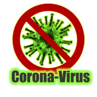 words phrases&Stop coronavirus png image.