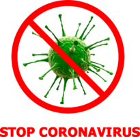 words phrases & Stop coronavirus free transparent png image.