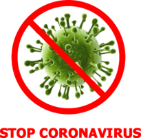 words phrases & Stop coronavirus free transparent png image.