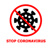 words phrases & Stop coronavirus free transparent png image.