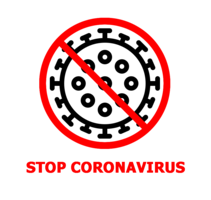 words phrases & Stop coronavirus free transparent png image.