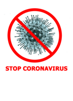 words phrases & Stop coronavirus free transparent png image.