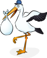 animals & Stork free transparent png image.