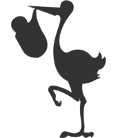 animals & Stork free transparent png image.