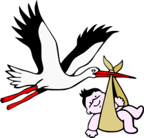 animals & Stork free transparent png image.