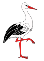 animals & Stork free transparent png image.