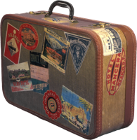 clothing & suitcase free transparent png image.