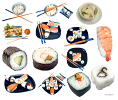 food & Sushi free transparent png image.