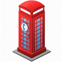 objects & Telephone booth free transparent png image.