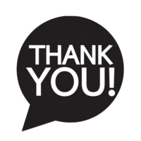 words phrases & Thank you free transparent png image.