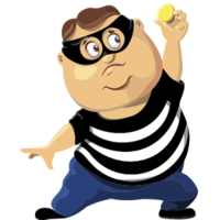 people&Thief robber png image.