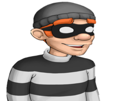 people & Thief robber free transparent png image.