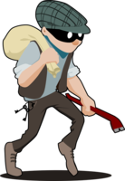 people & Thief robber free transparent png image.