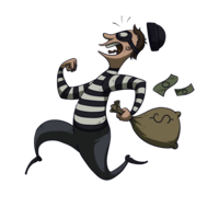 people & Thief robber free transparent png image.