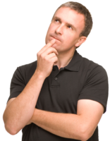 people & thinking man free transparent png image.