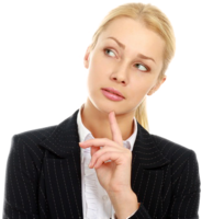 people & thinking woman free transparent png image.