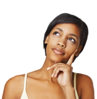 people & Thinking woman free transparent png image.