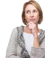 people & thinking woman free transparent png image.