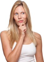 people & thinking woman free transparent png image.