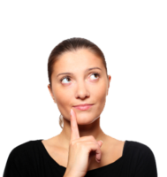 people & thinking woman free transparent png image.