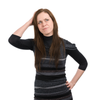 people & Thinking woman free transparent png image.