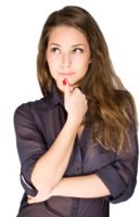 people & thinking woman free transparent png image.