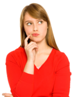 people & Thinking woman free transparent png image.