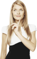 people & Thinking woman free transparent png image.