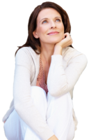 people & Thinking woman free transparent png image.