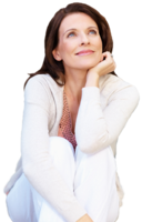 people & thinking woman free transparent png image.