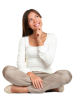 people & thinking woman free transparent png image.