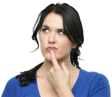 people & thinking woman free transparent png image.