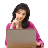 people & thinking woman free transparent png image.