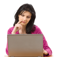 people & Thinking woman free transparent png image.