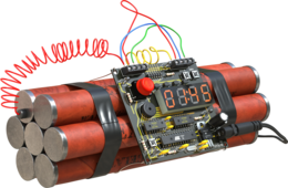 weapons & Time bomb free transparent png image.