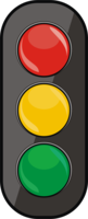 cars & traffic light free transparent png image.