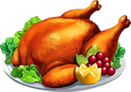 food & Turkey meat free transparent png image.