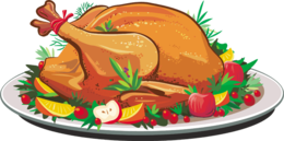 food & Turkey meat free transparent png image.