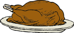 food & Turkey meat free transparent png image.