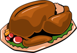 food & Turkey meat free transparent png image.