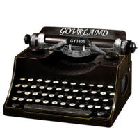 technic & Typewriter free transparent png image.