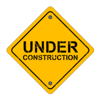 words phrases & Under construction free transparent png image.