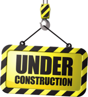 words phrases & Under construction free transparent png image.