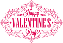 holidays & Happy Valentines Day free transparent png image.