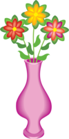 flowers & vase free transparent png image.