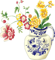 flowers & Vase free transparent png image.