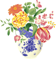 flowers & Vase free transparent png image.