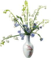 flowers & vase free transparent png image.